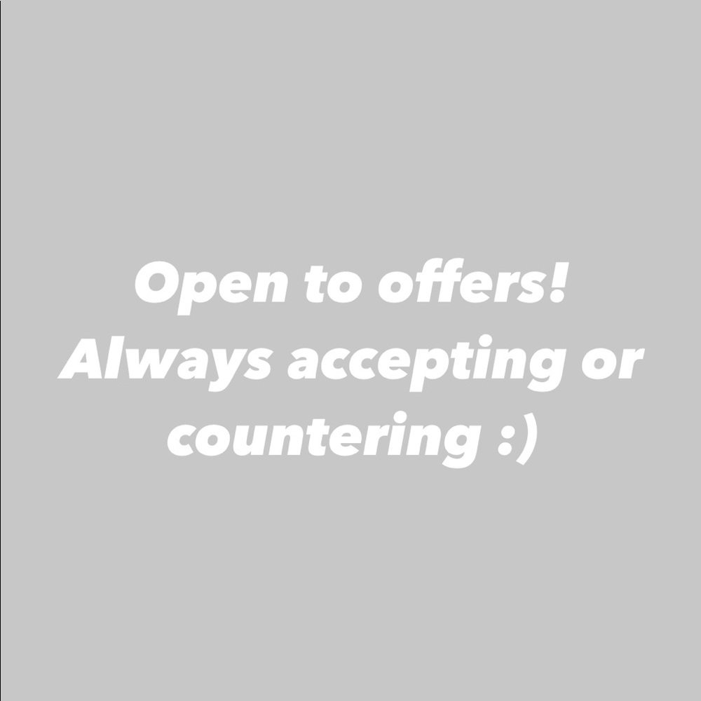 Open to offers!